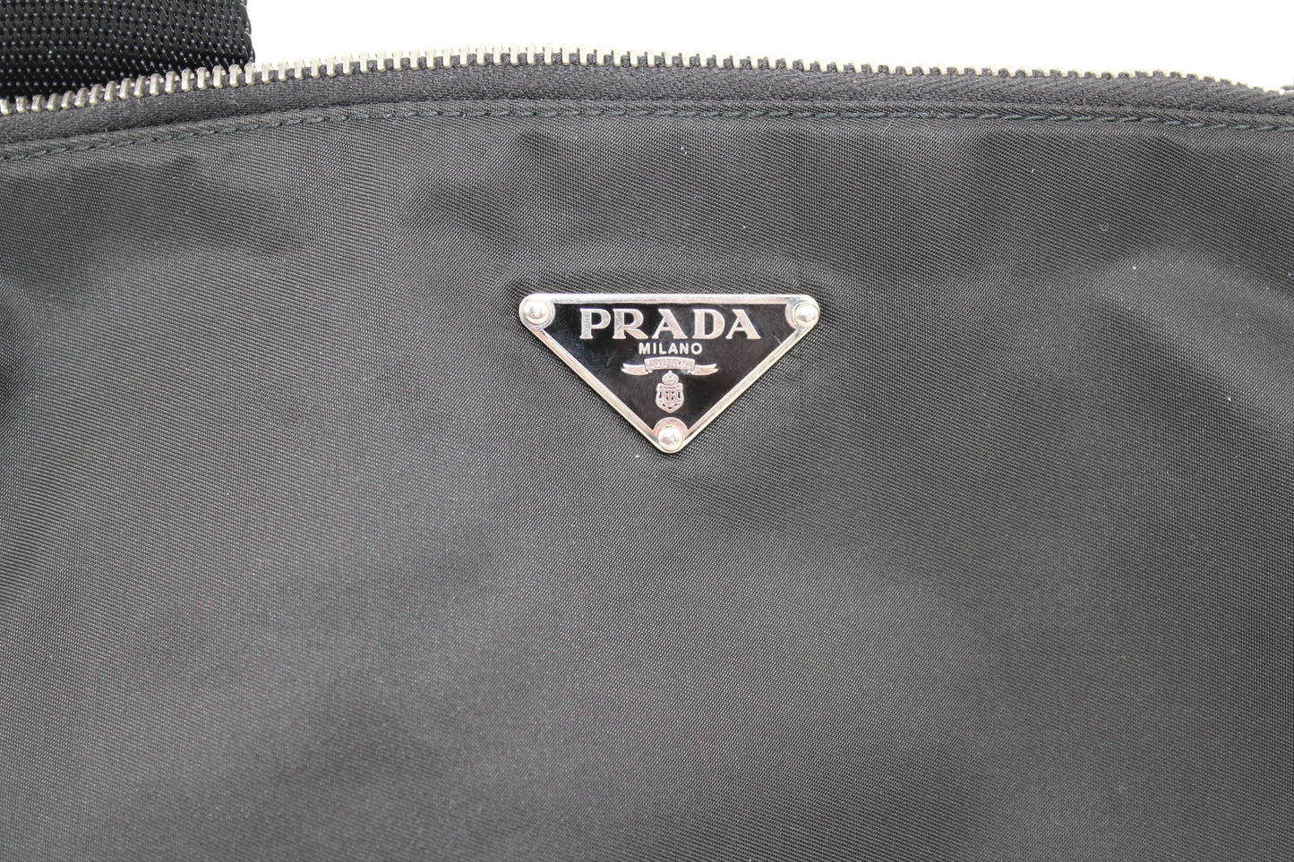 Prada - Black Nylon Leather Shoulder Bag