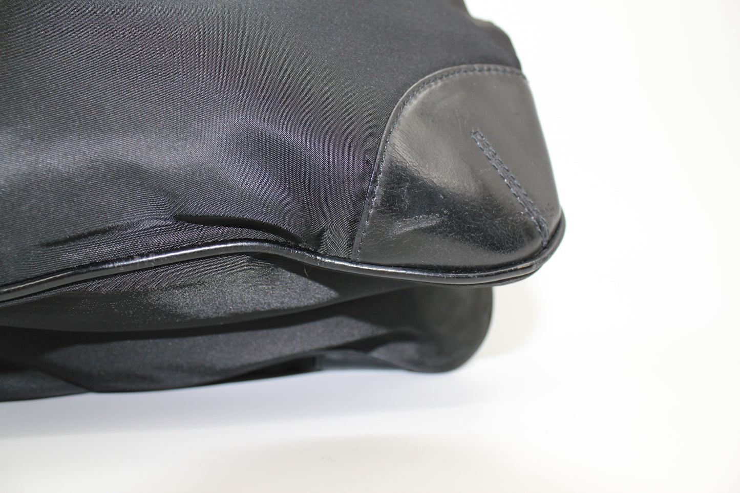 Prada - Black Nylon Leather Shoulder Bag