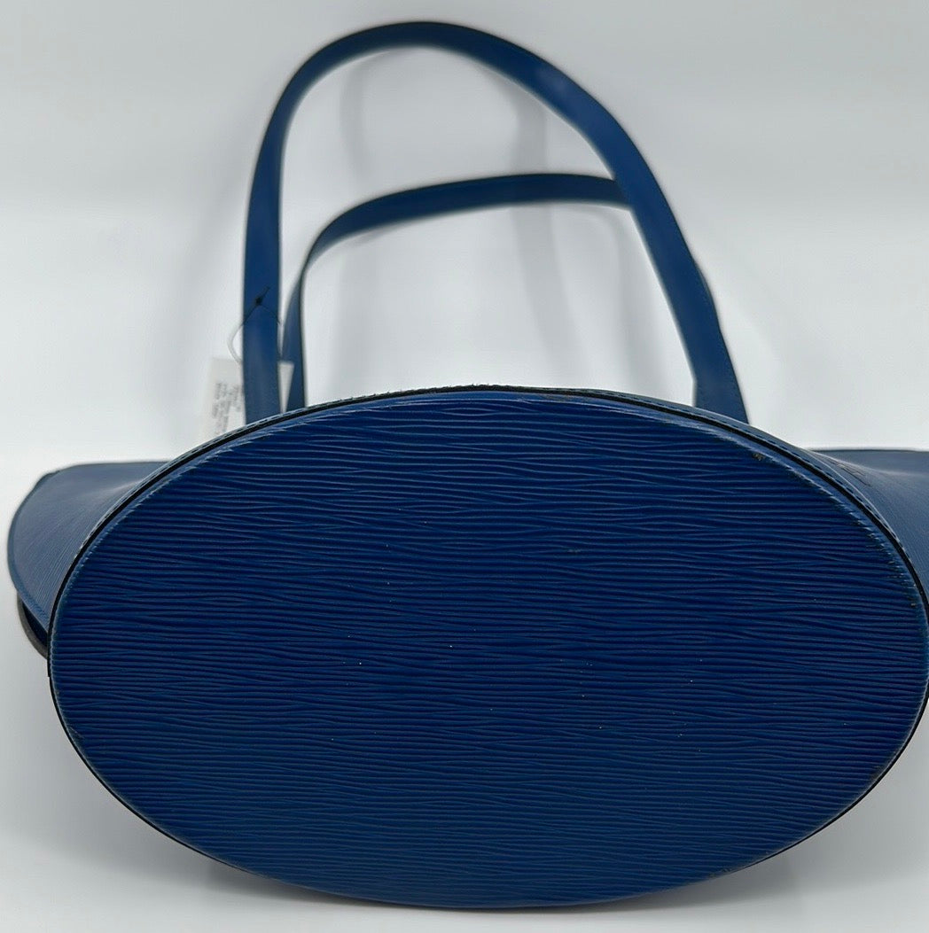 Louis Vuitton Blue Epi Saint Jacques Shopping Shoulder Bag