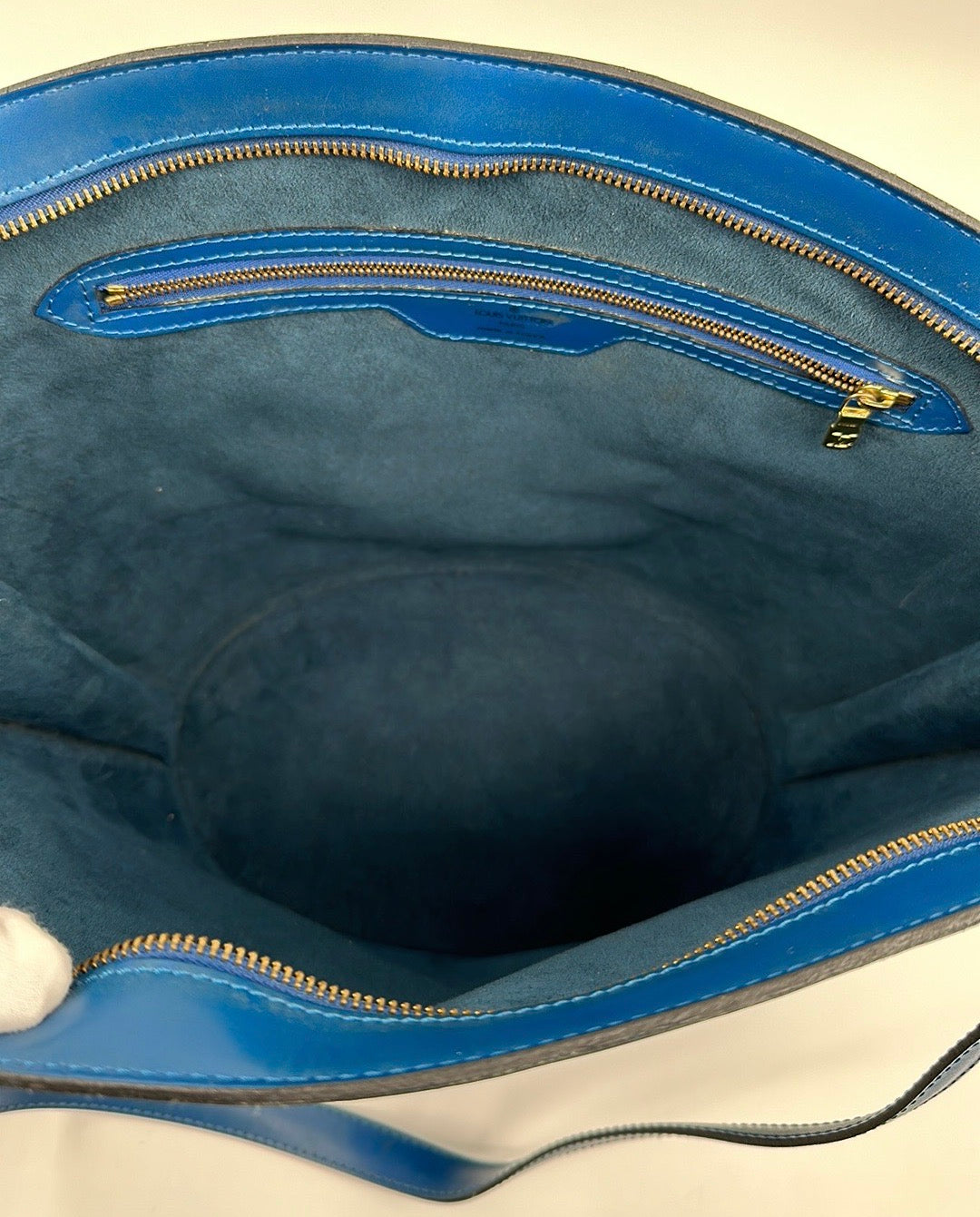 Louis Vuitton Blue Epi Saint Jacques Shopping Shoulder Bag