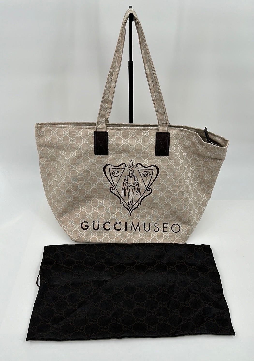 Gucci MUESEO GG Canvas Beige Tote Bag