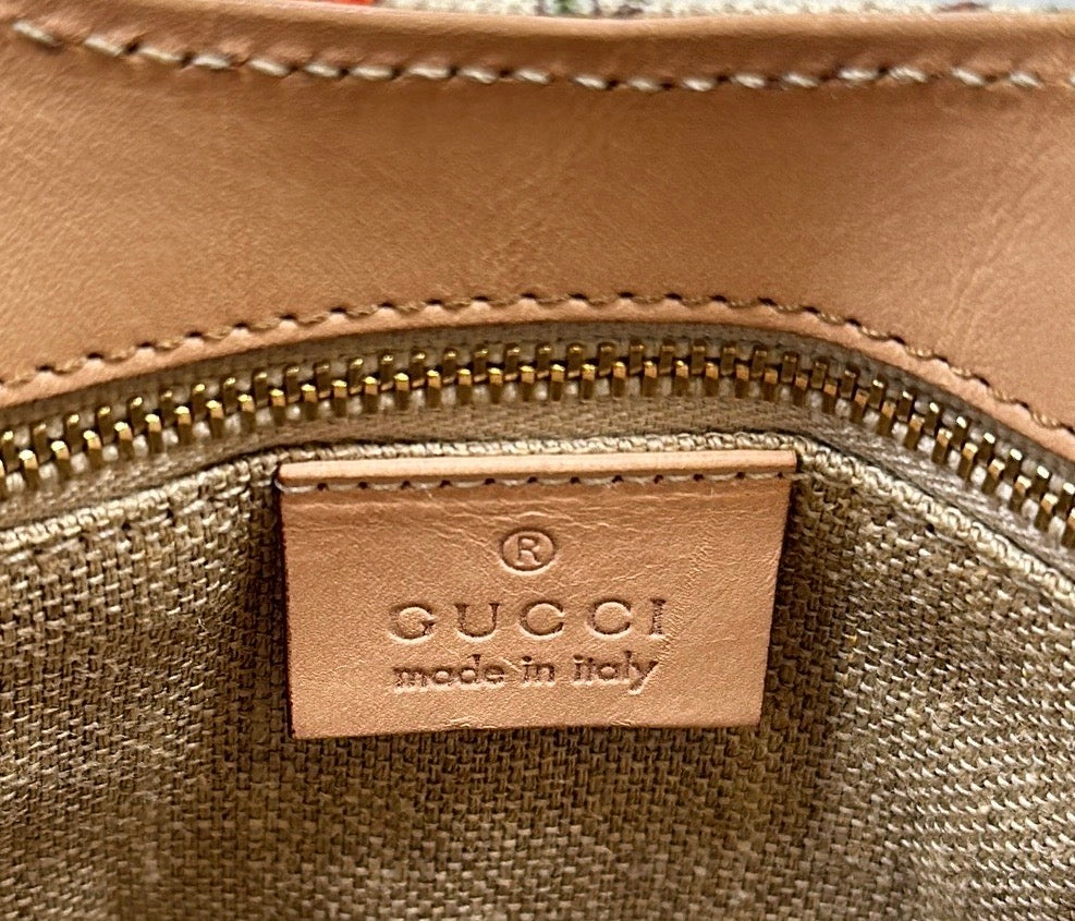 GUCCI Flora Handbag with Bamboo Handles