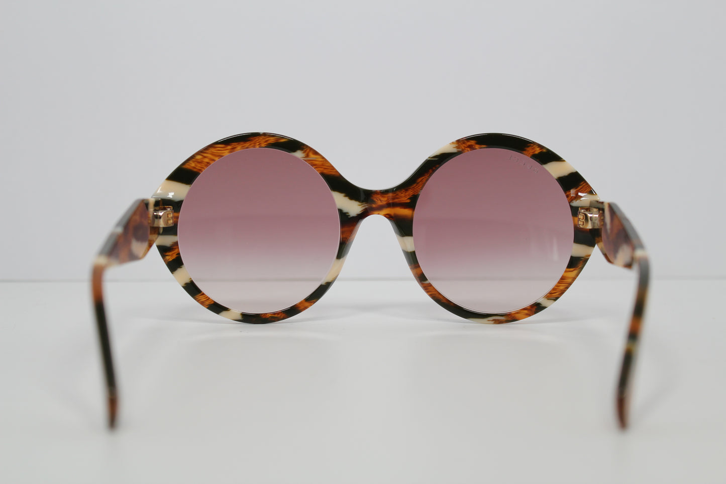 Gucci Oversized Round Acetate Sunglasses- Tortoise