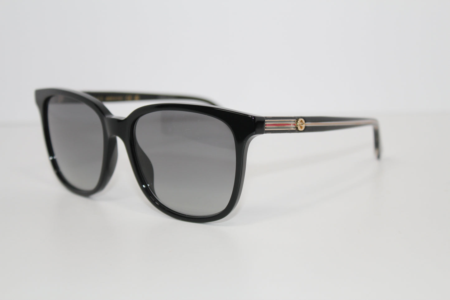 Gucci Square Full Rim Sunglasses- Black