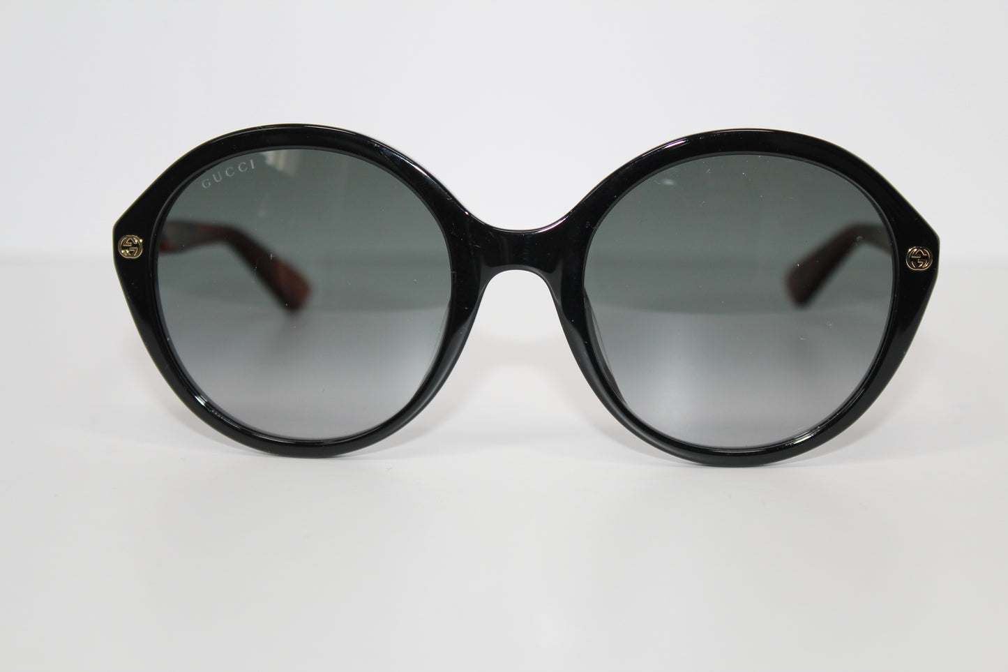 Gucci Round Sunglasses- Black/Brown