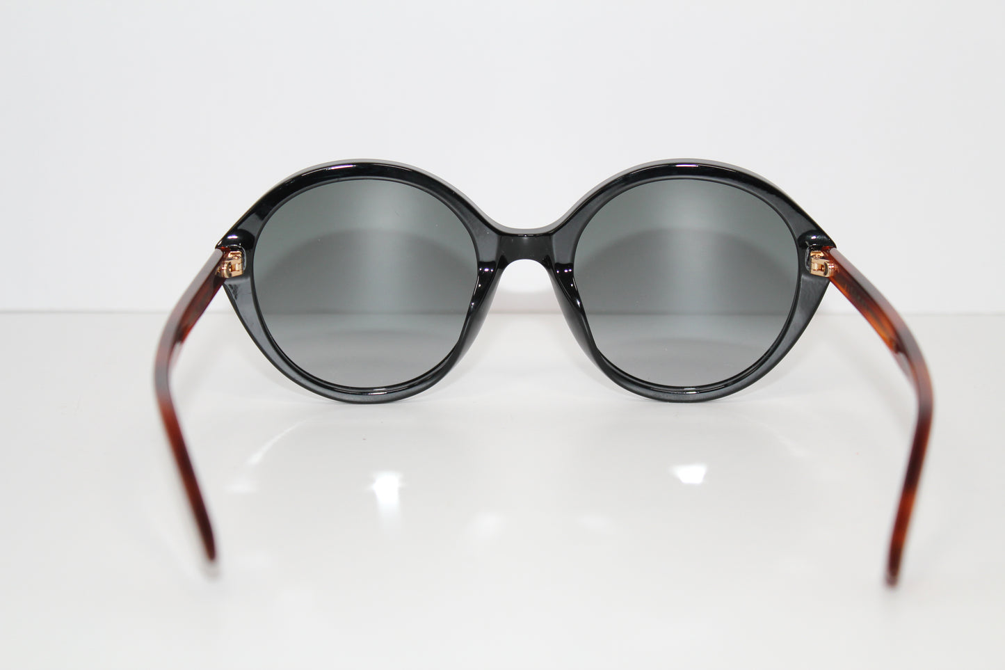 Gucci Round Sunglasses- Black/Brown