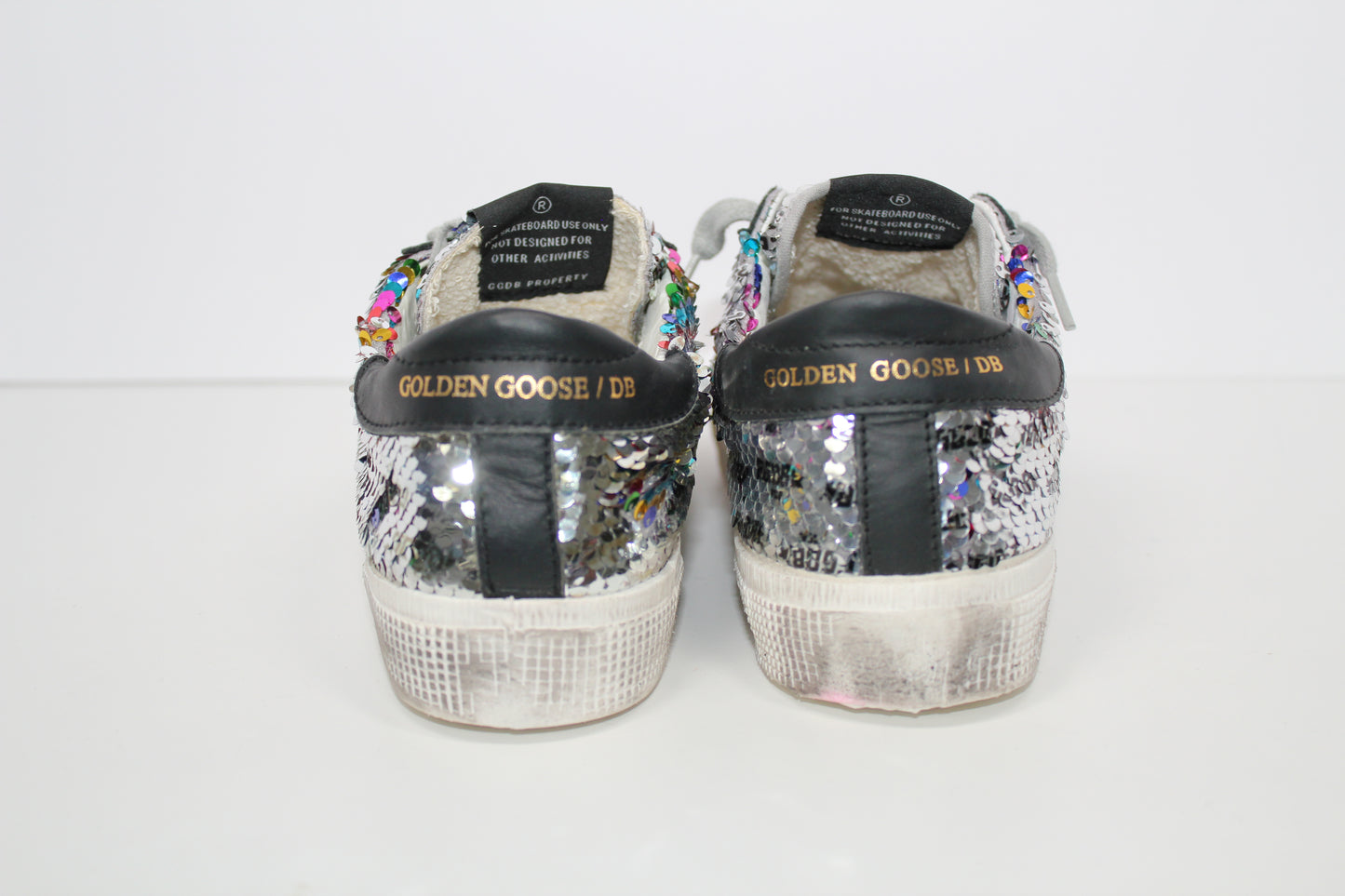 Golden Goose May Sequin Low-Top Sneakers