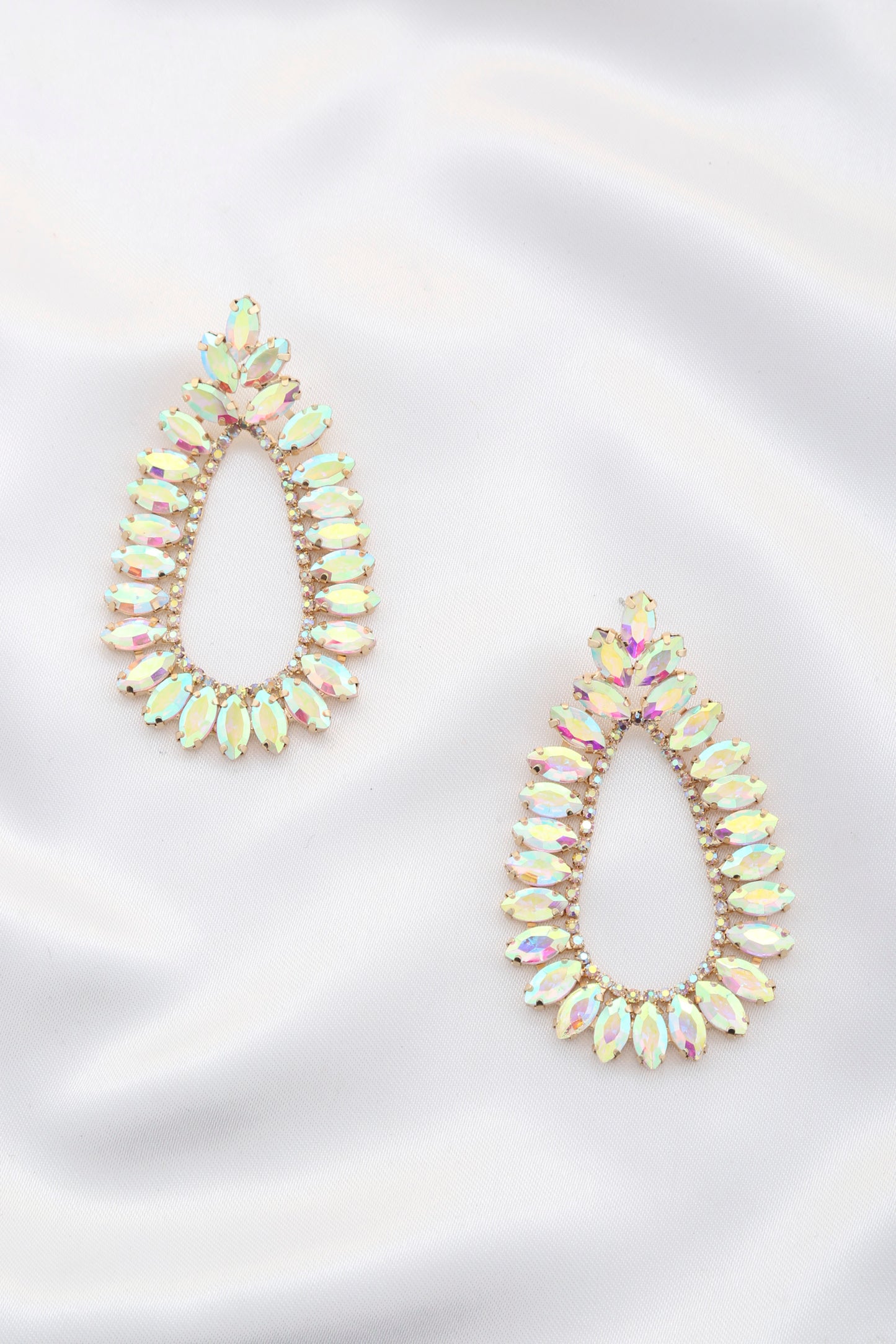 Marquise Teardrop Rhinestone Dangle Earring